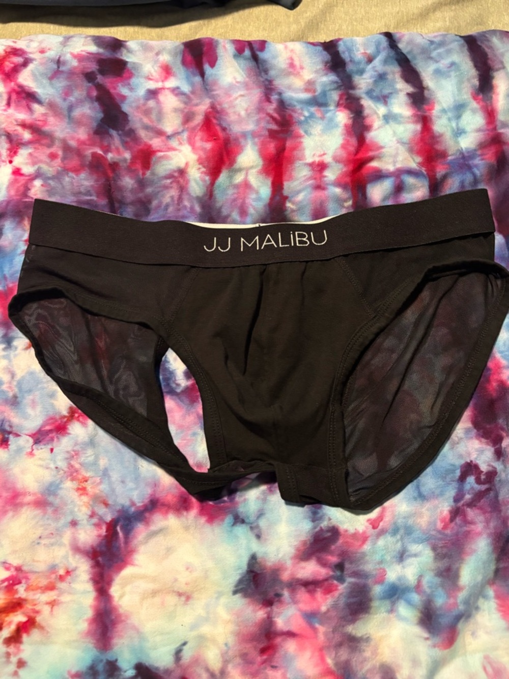JJ Malibu Black Men's Open Back Underwear